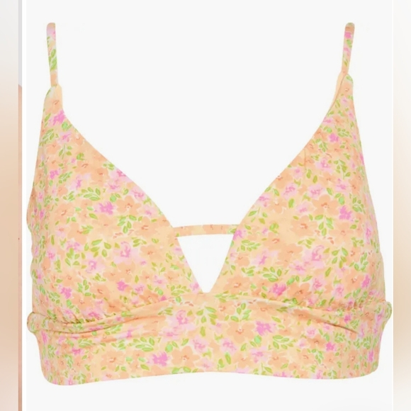 🐡BILLABONG CLASSIC PRINTED V-NECK BIKINI TOP SIZE S/8 - Picture 5 of 9